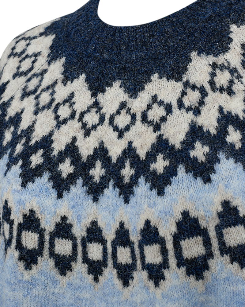 Freequent Novala Pullover Wedgewood Salute Blå