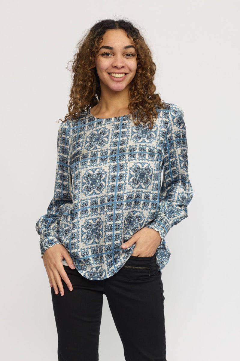 2 Biz Susine Bluse Sky Blå
