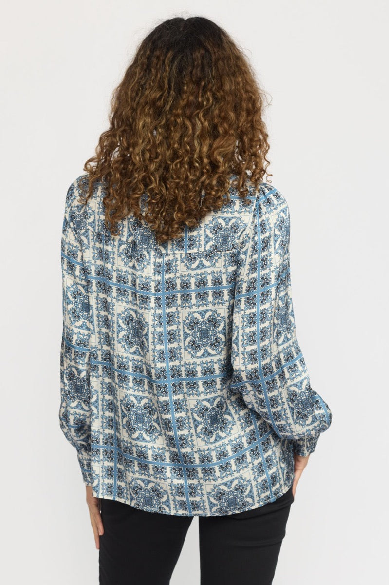 2 Biz Susine Bluse Sky Blå