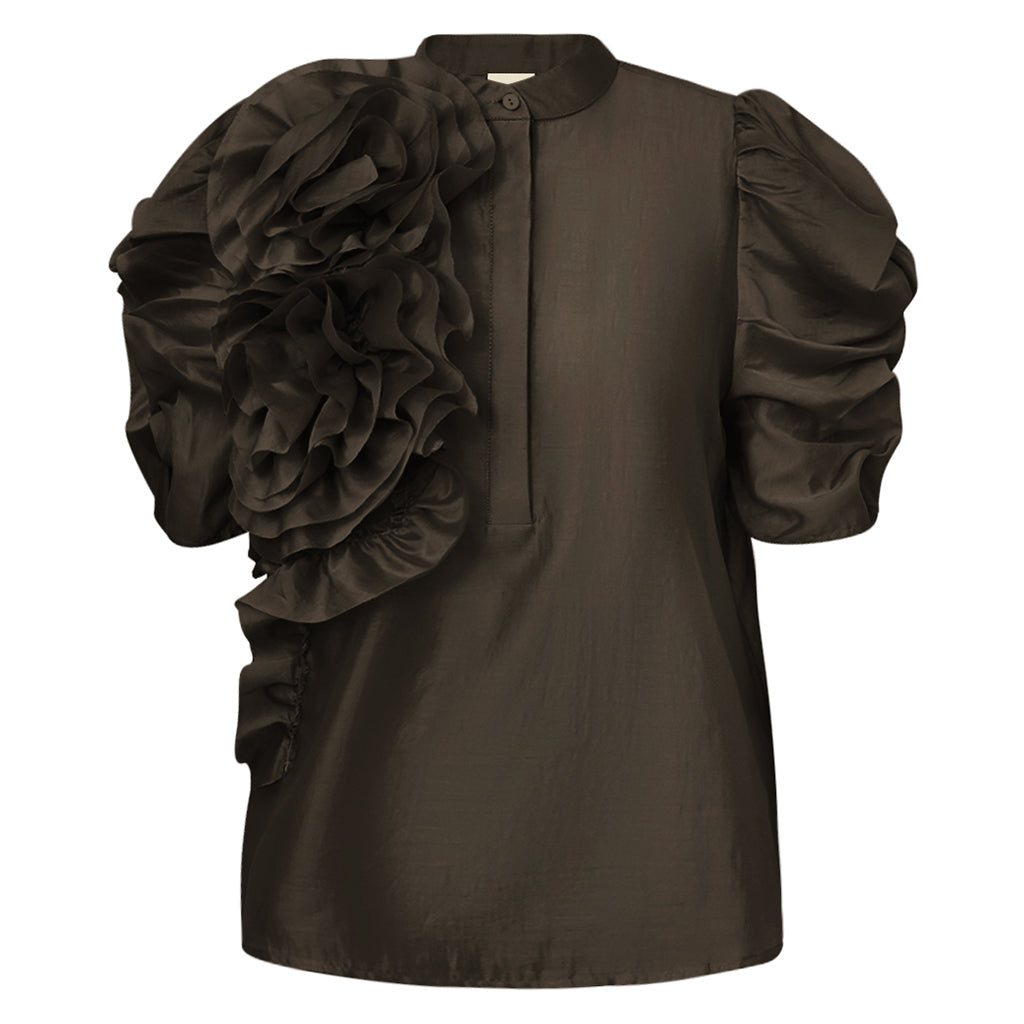 GOSSIA AnnSofiGO Bluse Coffee Brun