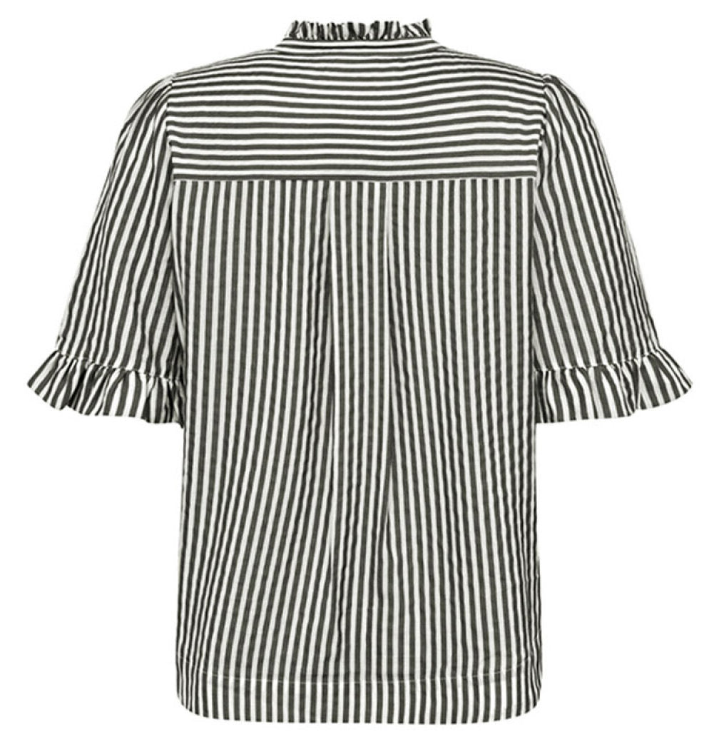 GOSSIA BenedicteGO Bluse Stribet Sort