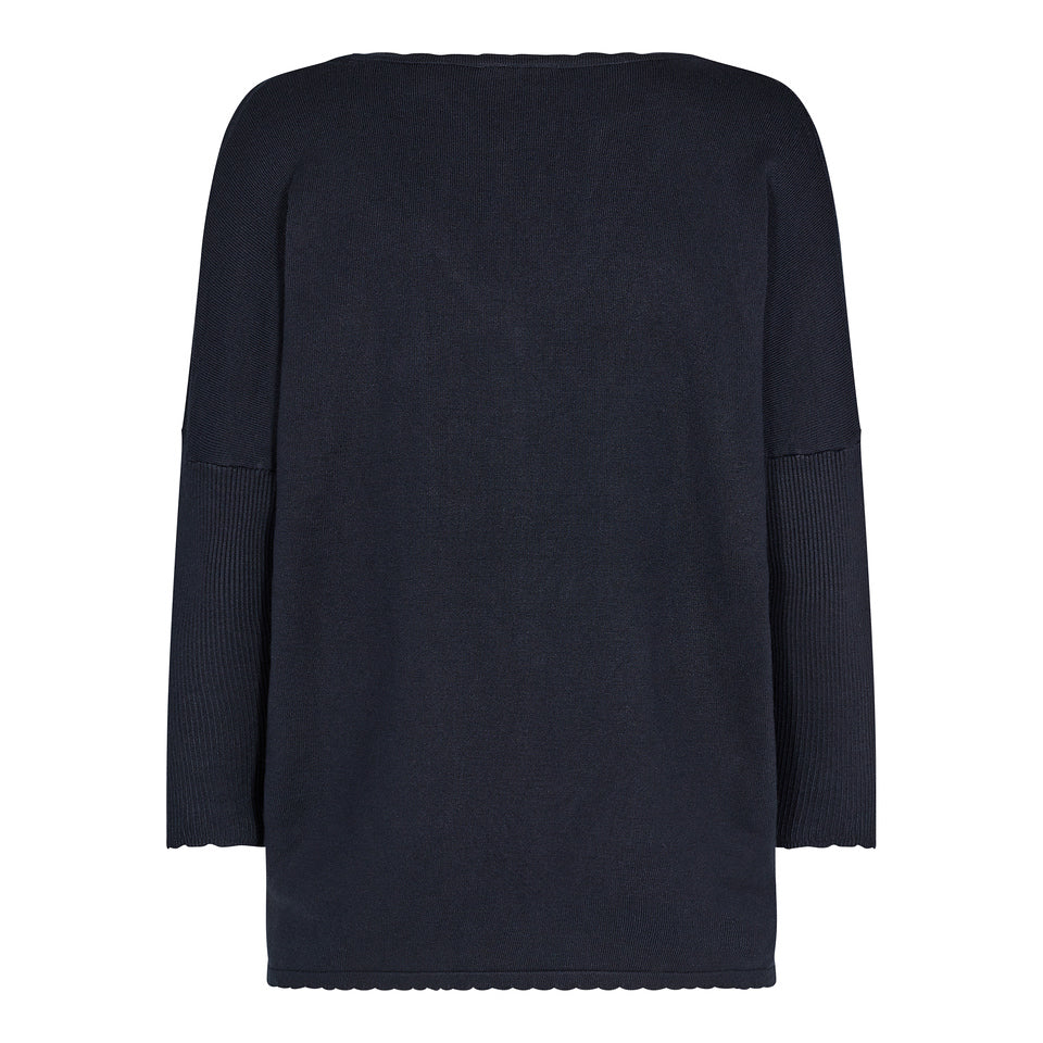 Freequent Jone Pullover Salute Navy Blå