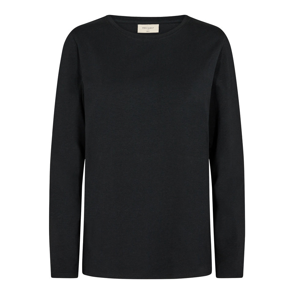 Freequent Fenja T Shirt LS Sort