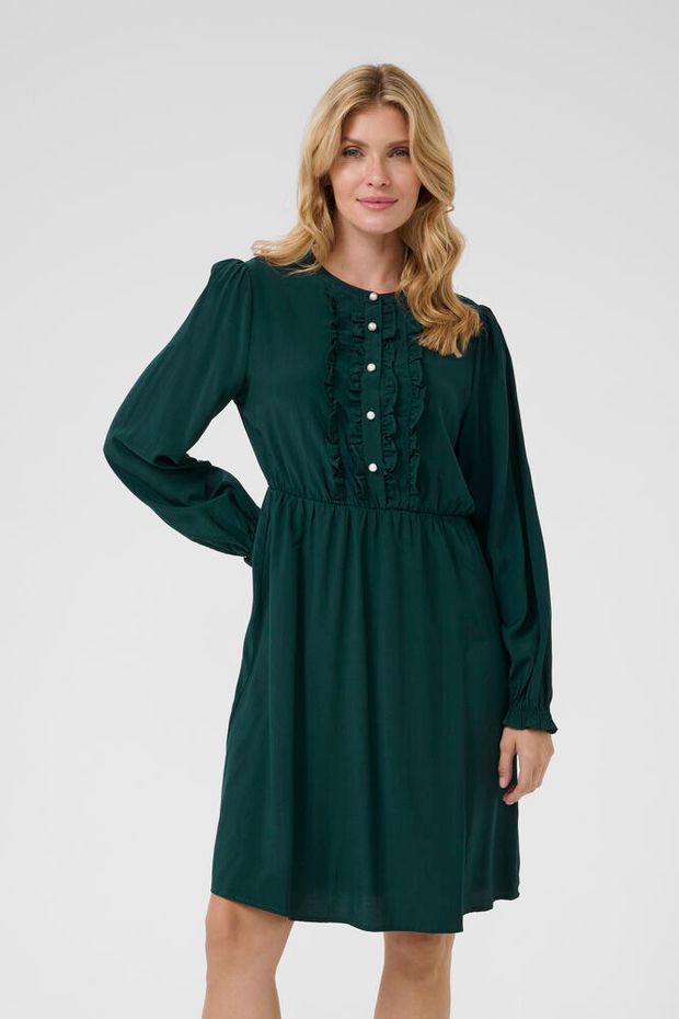 Cream Suki Kjole Langærmet Ponderosa Pine