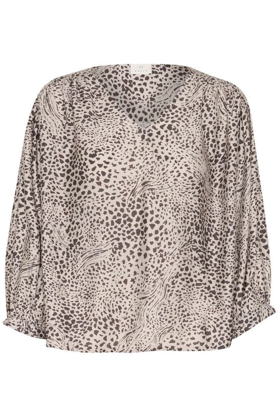 Kaffe Debra Bluse Abstract Leopard