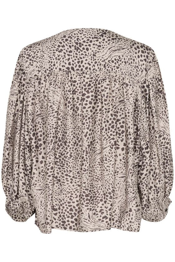 Kaffe Debra Bluse Abstract Leopard