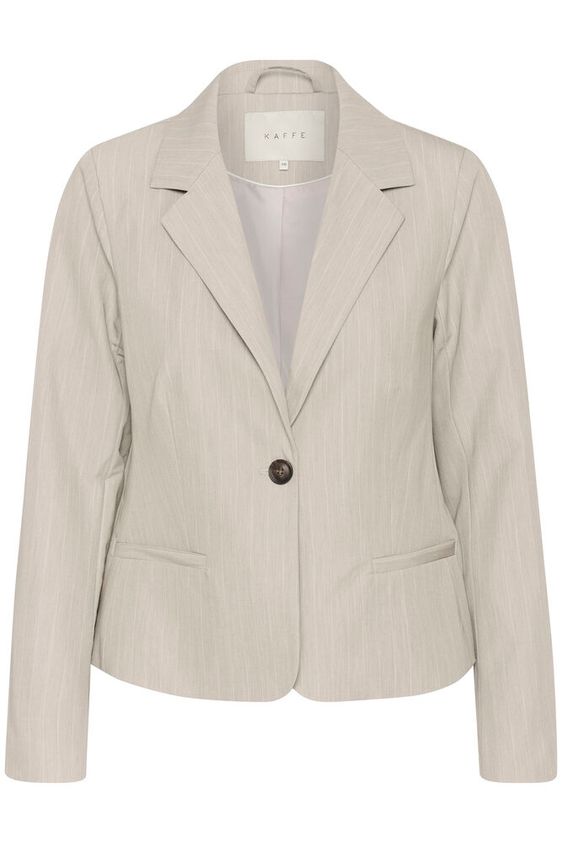 KAFFE Esther Shaped Blazer Feather Grå