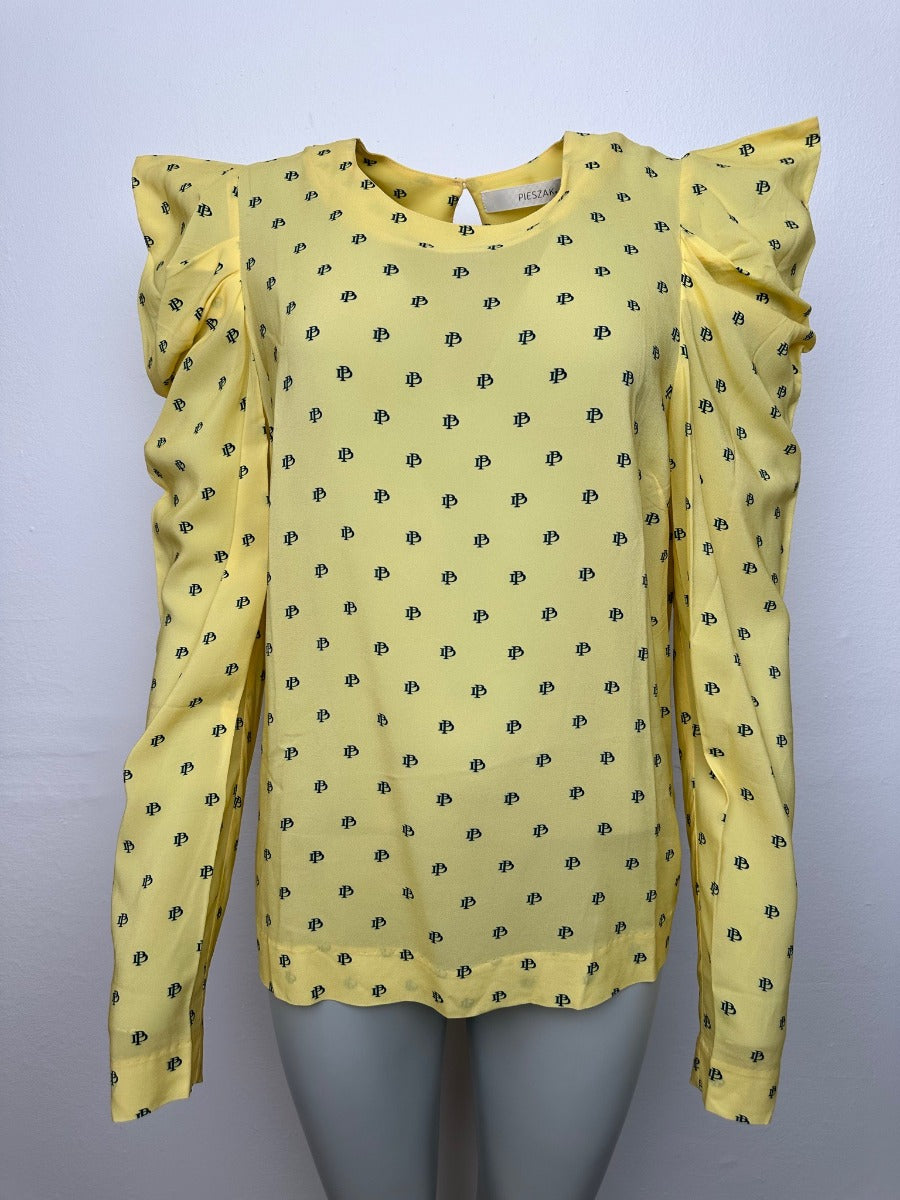 Pieszak Lila Bluse Drape Shoulder Gul