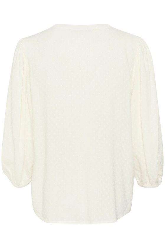 KAFFE Annika Bluse Chalk Hvid