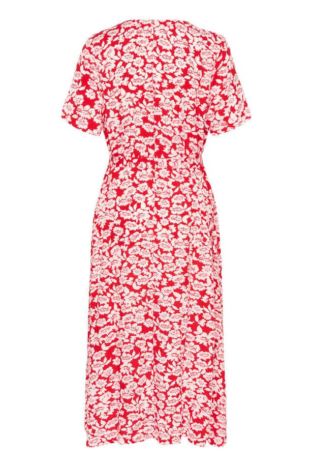KAFFE Beathe Kjole Paisley Chalk Rød