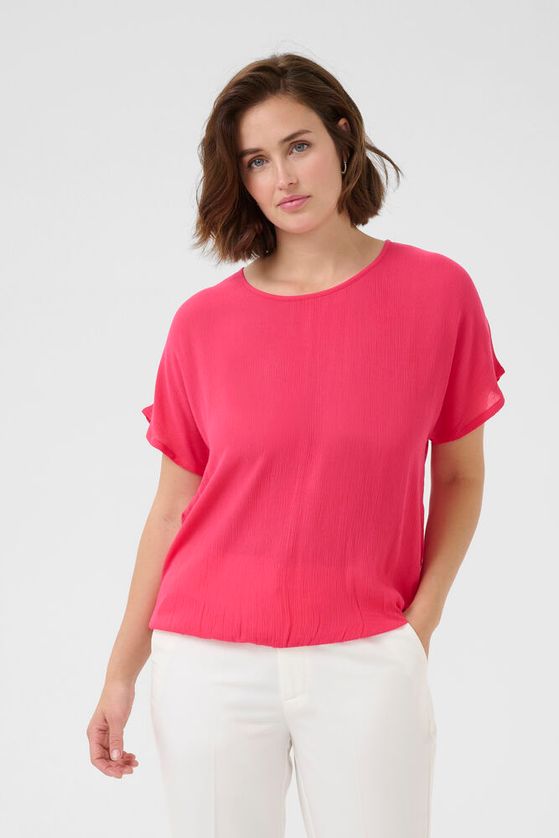 KAFFE Amber Stanley Bluse Raspberry Pink