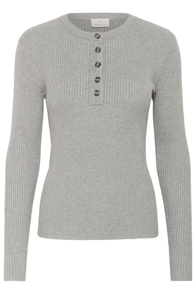 KAFFE Omi Pullover Grå Melange
