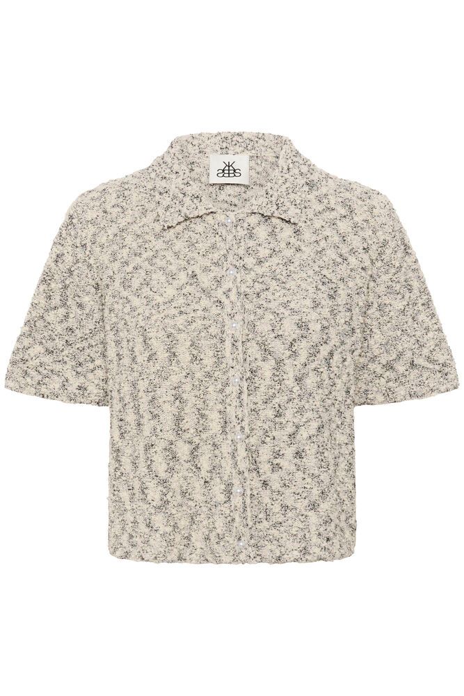 Karen By Simonsen Unice Cardigan Egret Melange Hvid