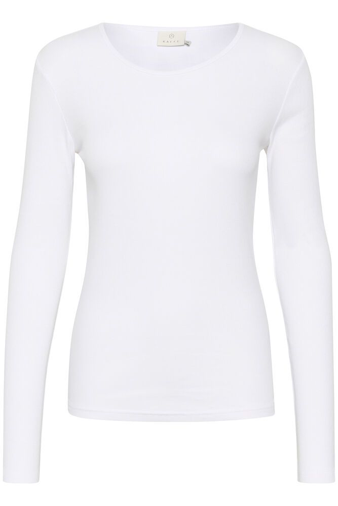 KAFFE Carna LS T Shirt Hvid
