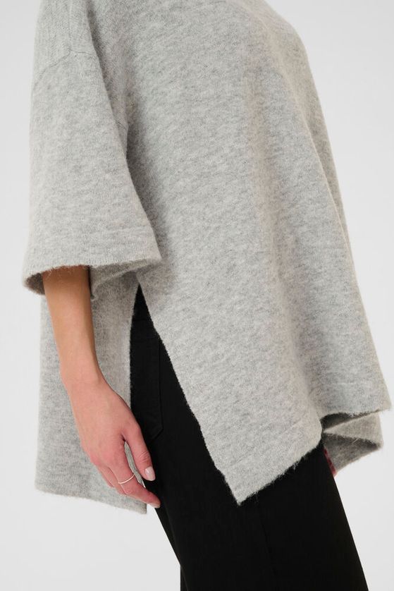 KAFFE Niel Pullover Lys Grå Melange
