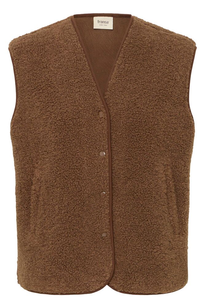 Fransa Gwynne Vest Cocoa Brun
