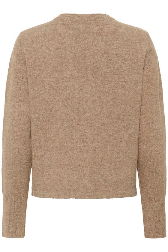 KAFFE Niel Strik Cardigan Toasted Coconut Brun