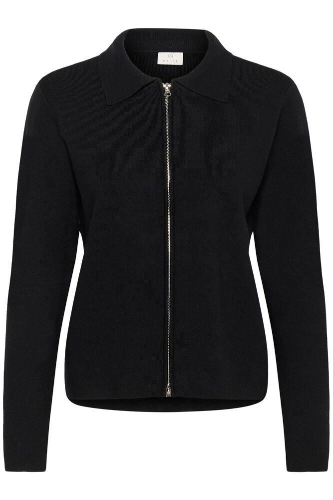KAFFE Visja Polo Cardigan Sort