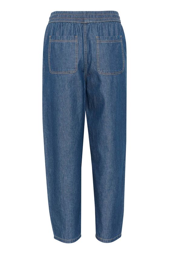 KAFFE Luise Barrel Buks Mørke Blå Chambray