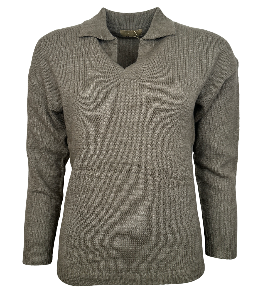 Ofelia Brielle Polo Strik Brun