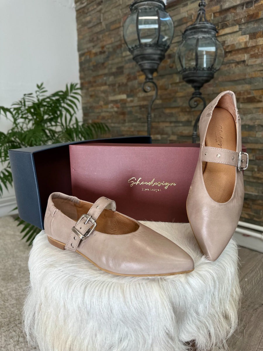Shoedesign JULES Ballerina Leather Taupe