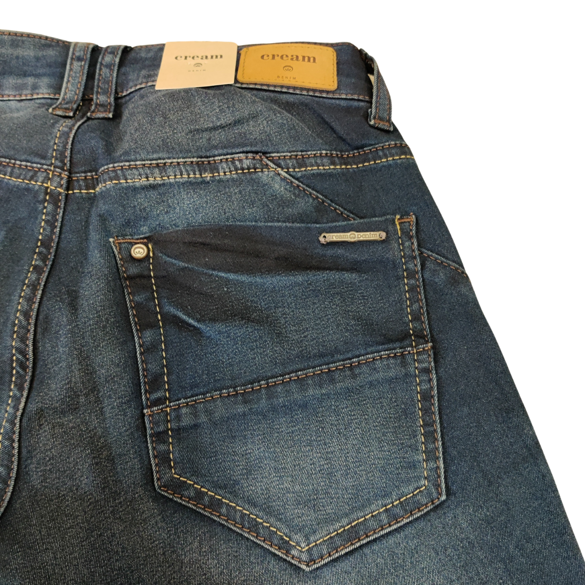 Cream Bailey Power Stretch Capri Mørke Blå Denim