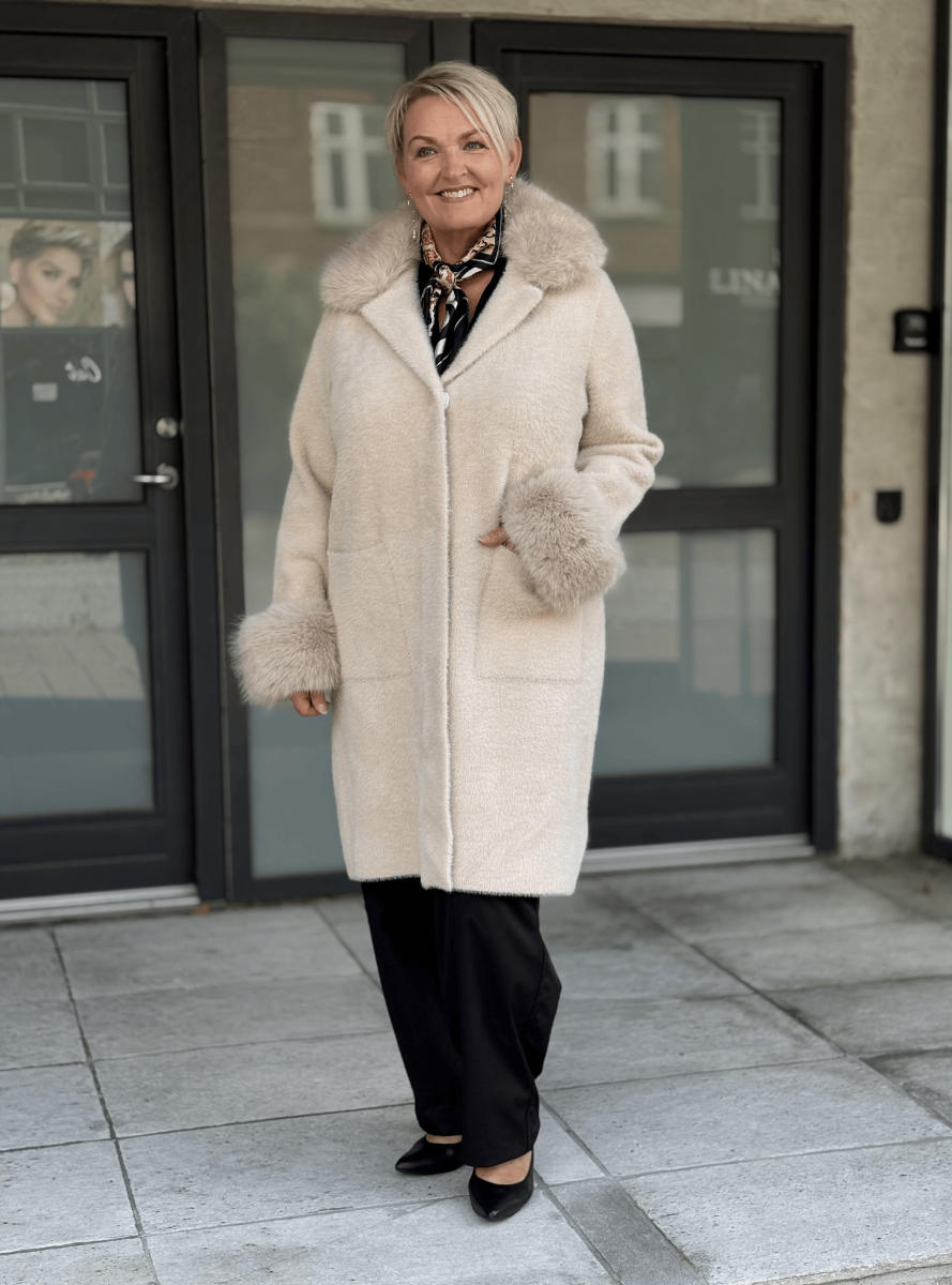 MXO Jakke Fake Fur Krave Pearl