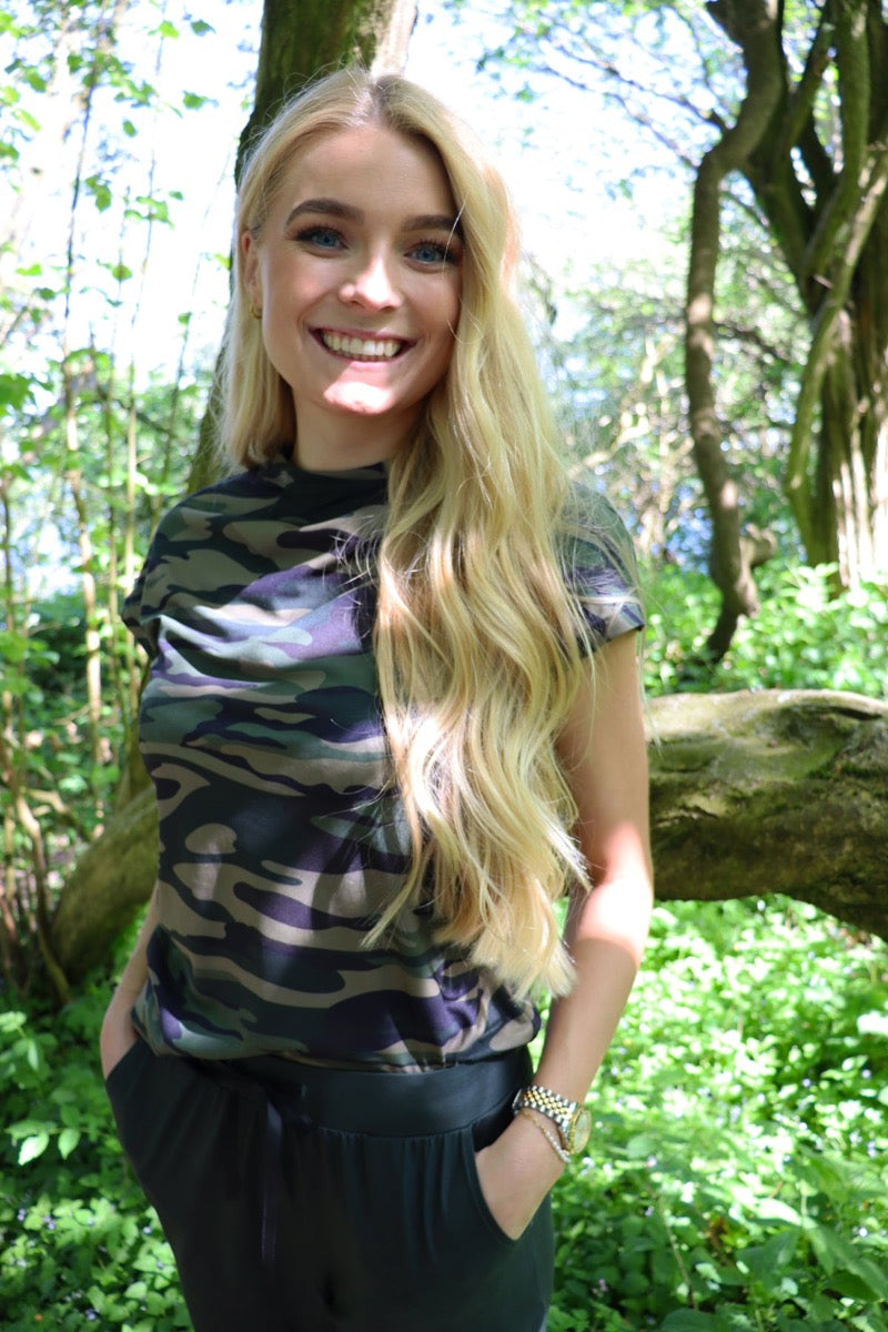 Liberte Alma Top Dusty Camo