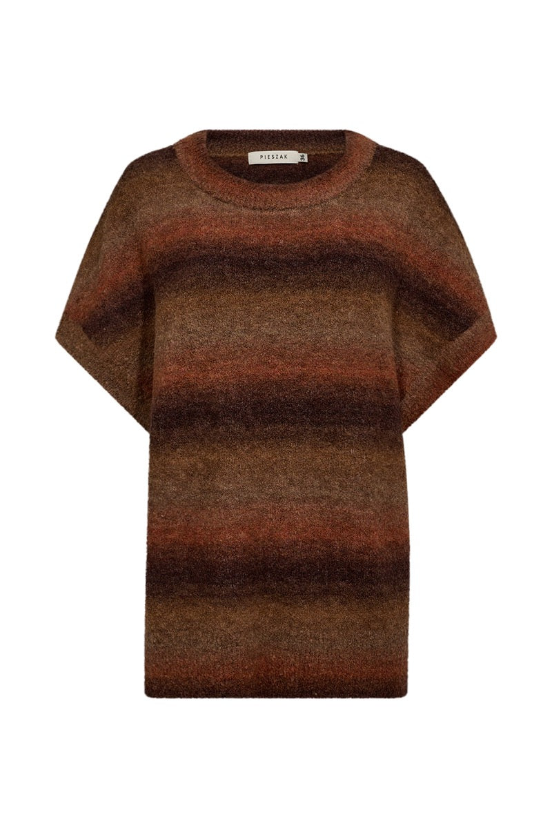Pieszak New Dew Oversize SS Strik Warm Brun