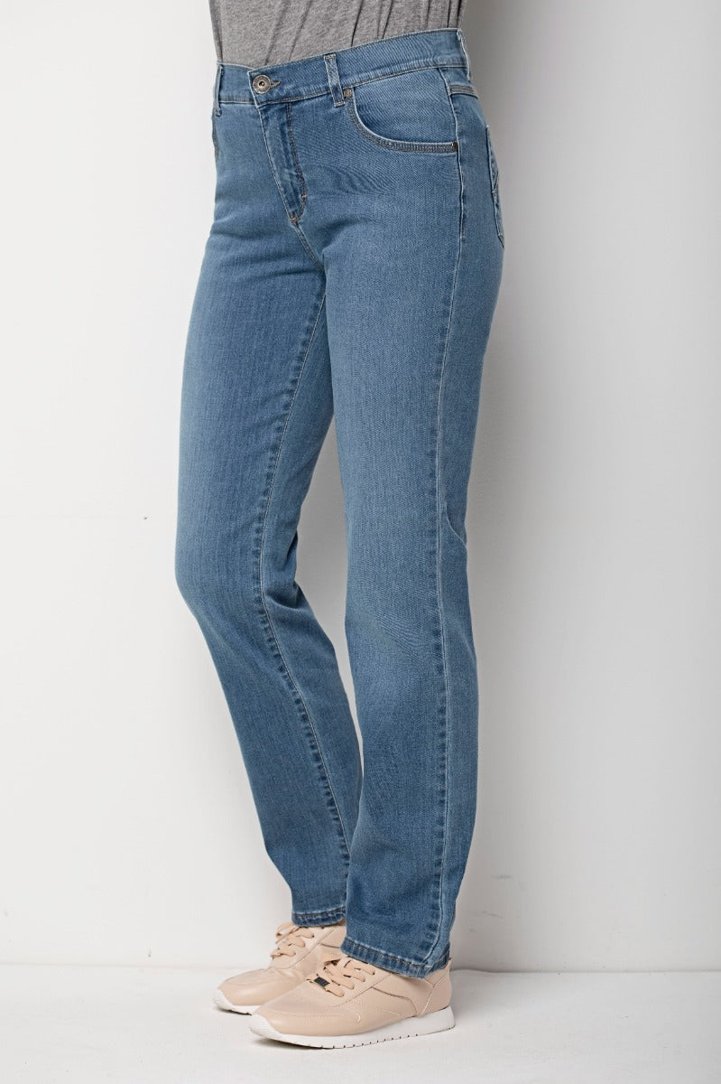 Bessie Jessie Jeans Denim Blå L32