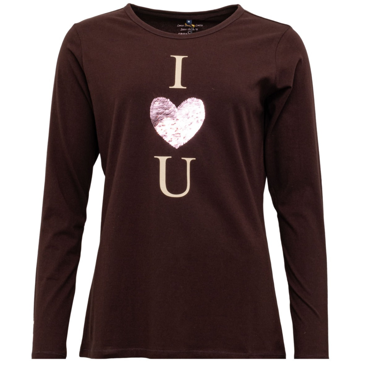 CostaMani I Love You T-shirt Choco Brun