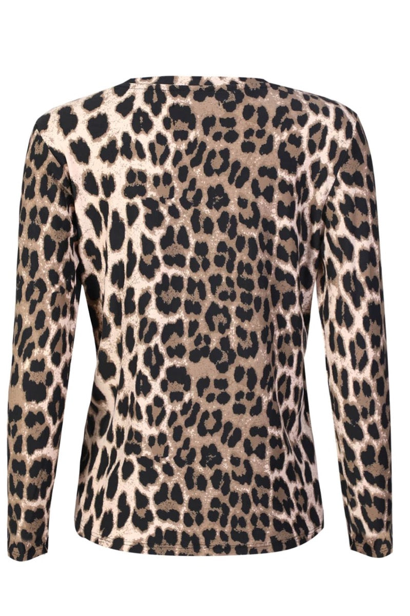 Liberte Alma T-shirt Langærmet Big Lux Leo Fossil