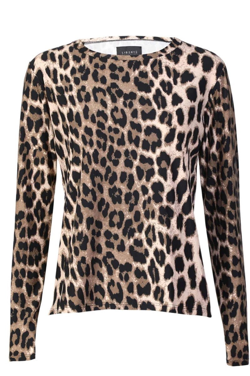 Liberte Alma U T-shirt Langærmet Big Lux Leo Fossil