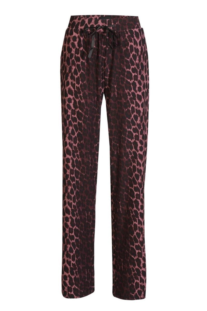 Liberte Alma Wide Bukser Bordeaux Lux Leo