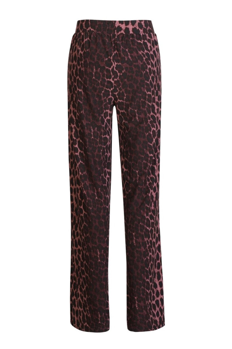 Liberte Alma Wide Bukser Bordeaux Lux Leo