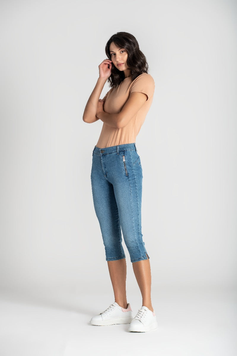 Bessie Lillo Pirat Buks Denim Blå