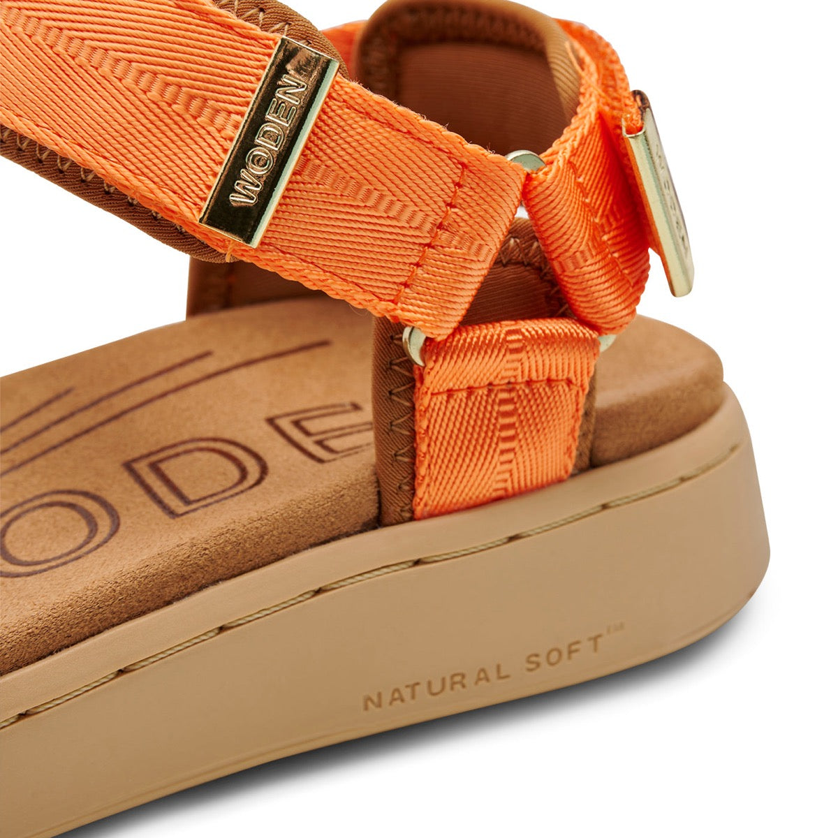 WODEN Line Sandal Tiger Orange
