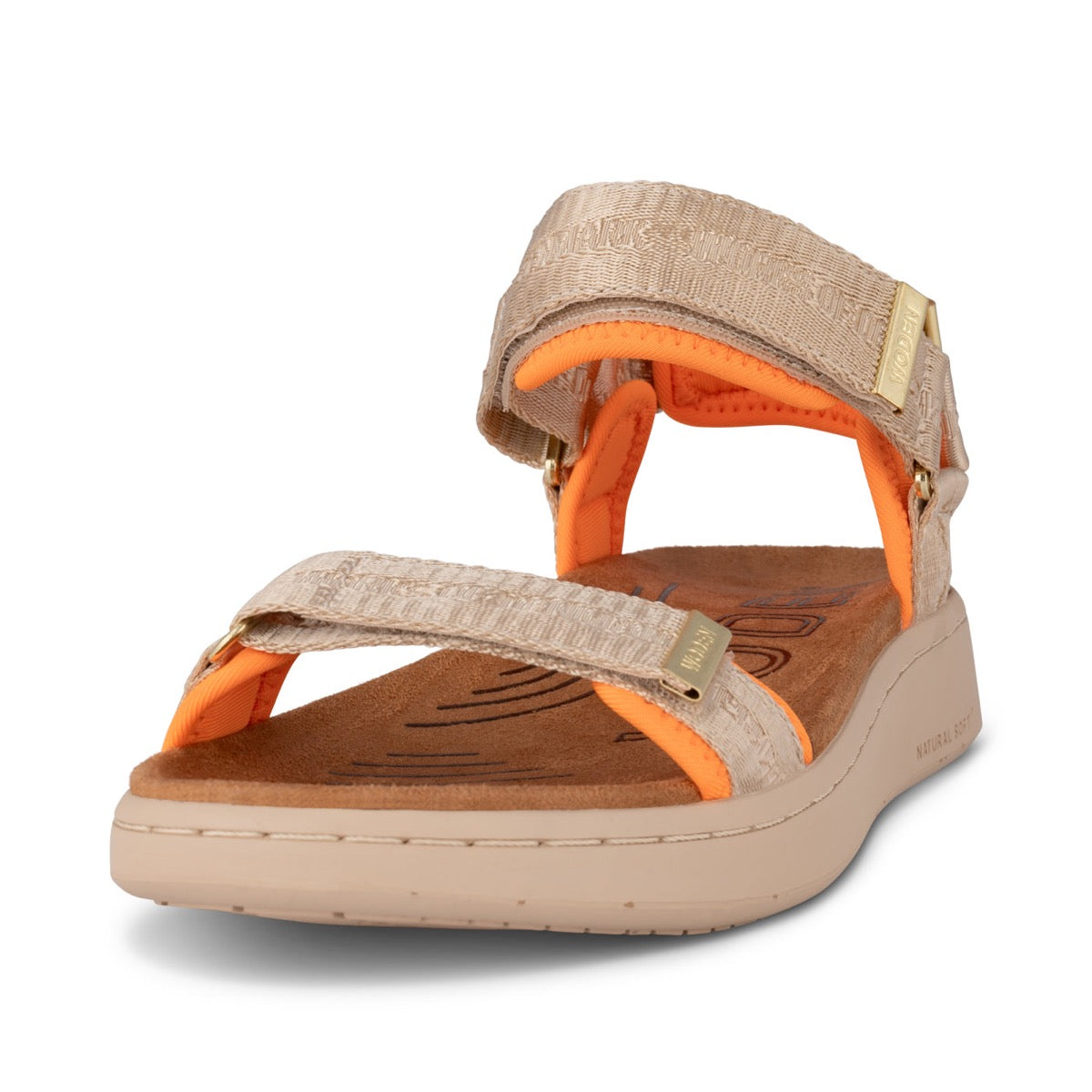 WODEN Line Heritage Sandal Coffee Cream