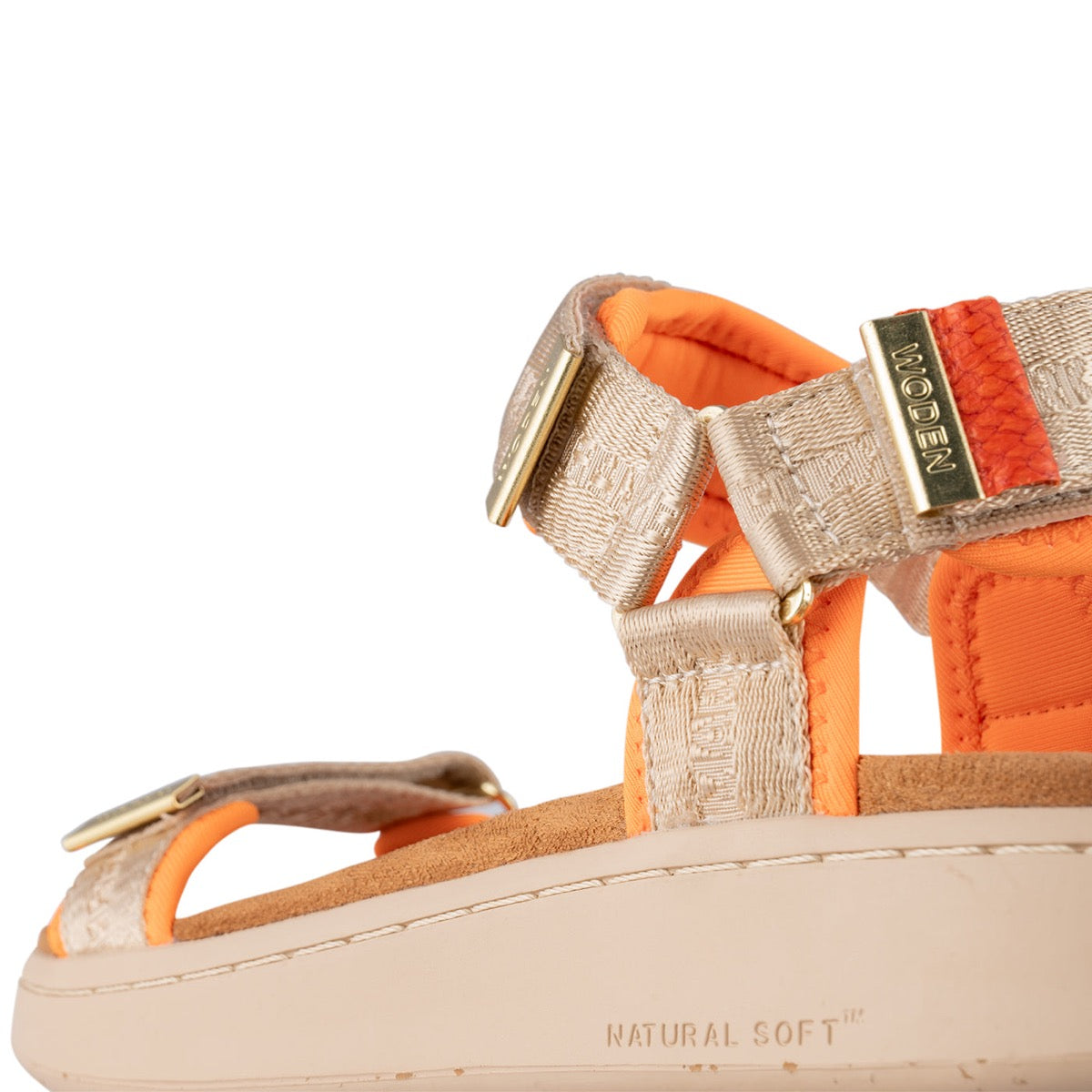 WODEN Line Heritage Sandal Coffee Cream