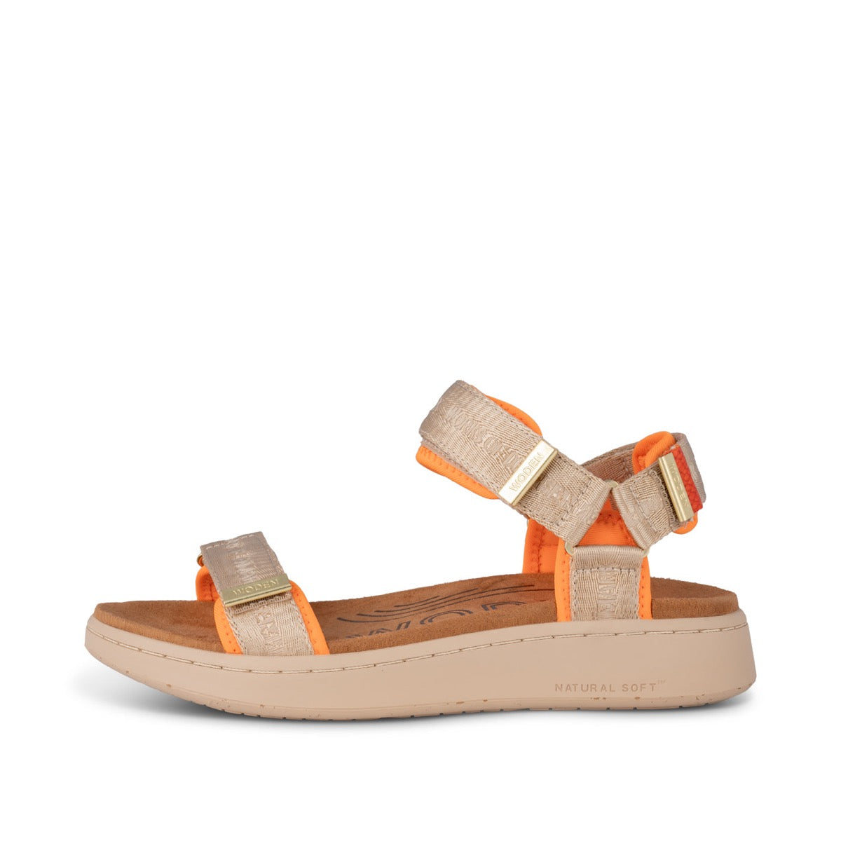 WODEN Line Heritage Sandal Coffee Cream