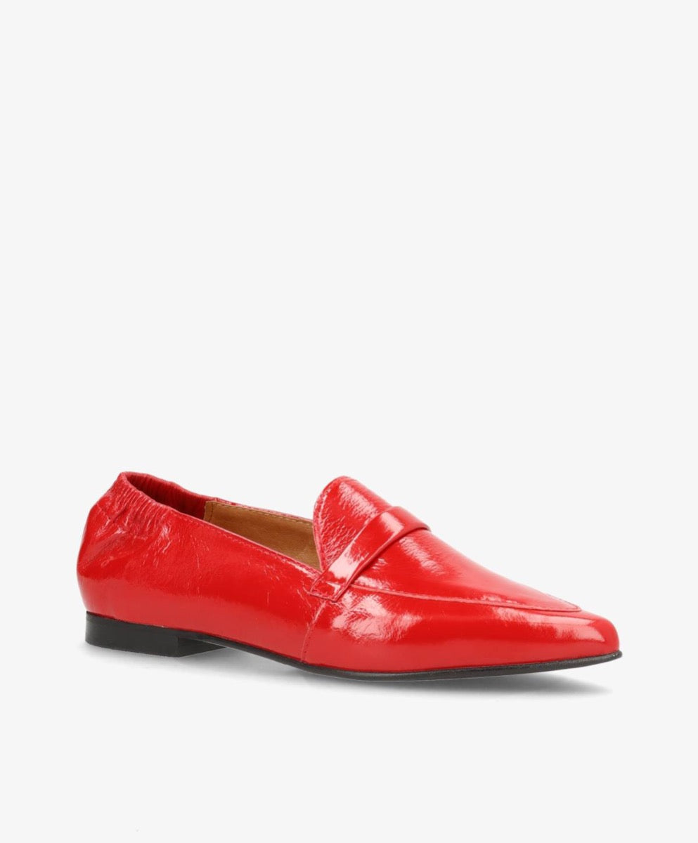 ShoeDesign LUCY Ballerina Skind Rød