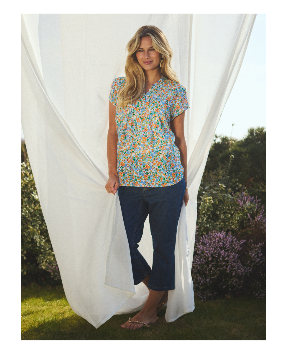 2 Biz Bloome Bluse Multi