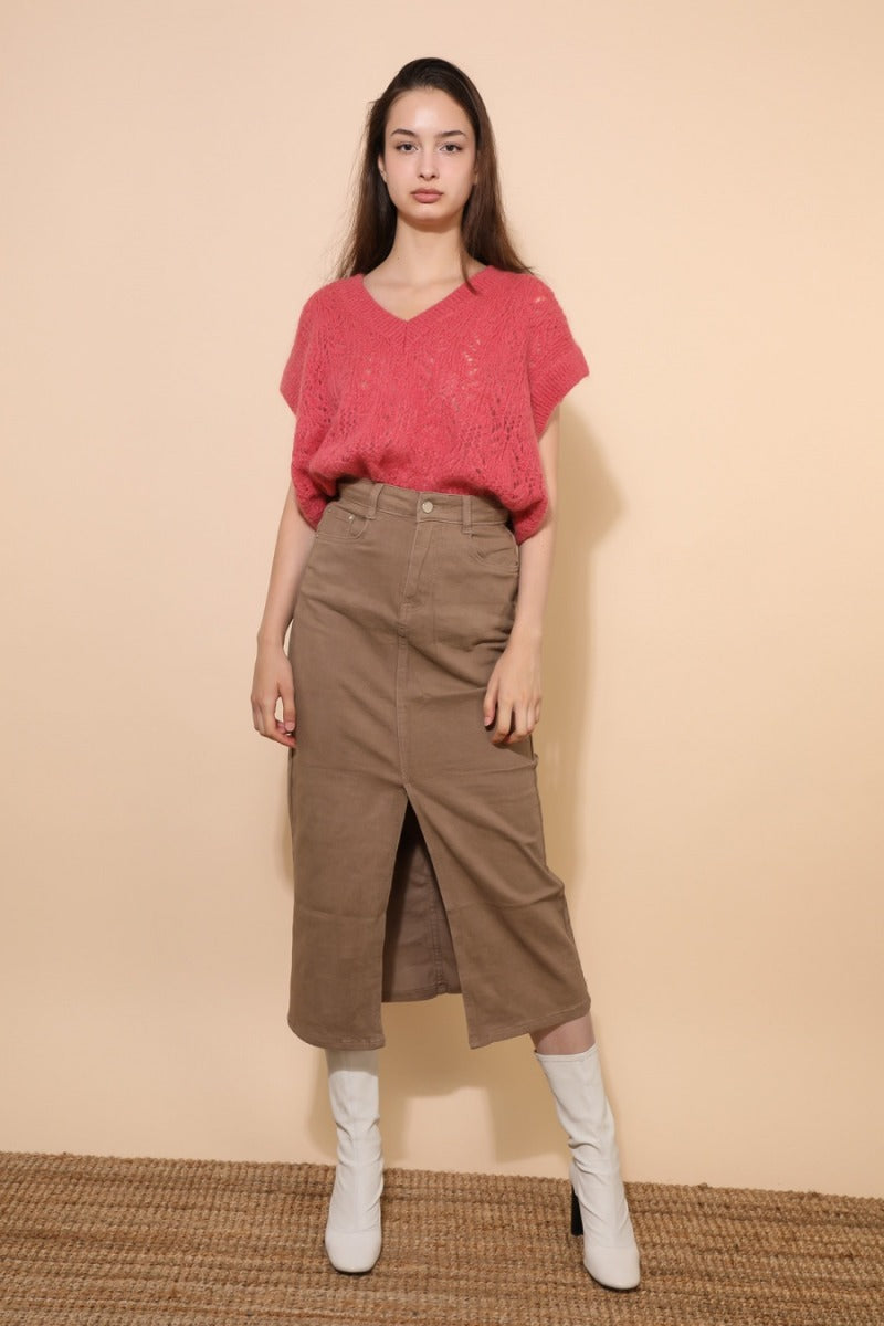 Löwenstein Smack Denim Nederdel Taupe