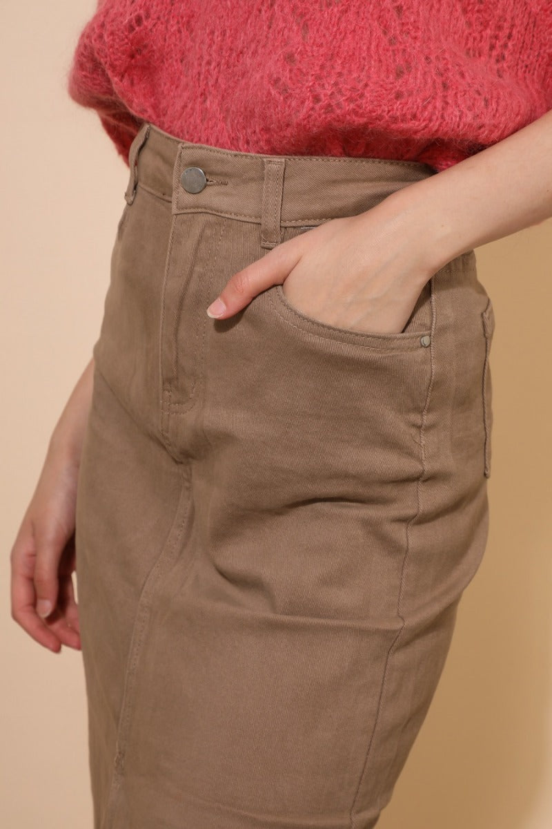 Löwenstein Smack Denim Nederdel Taupe