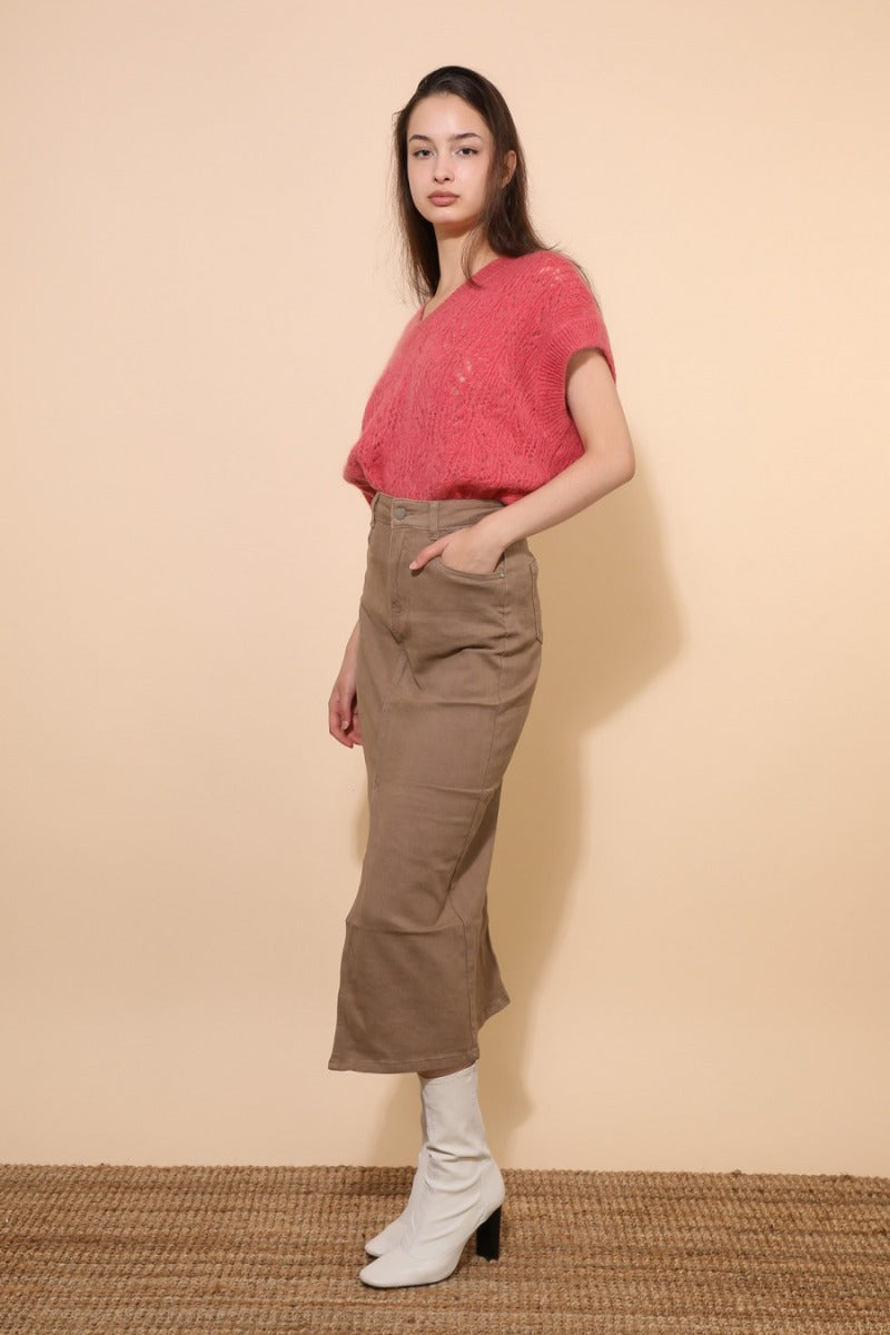 Löwenstein Smack Denim Nederdel Taupe