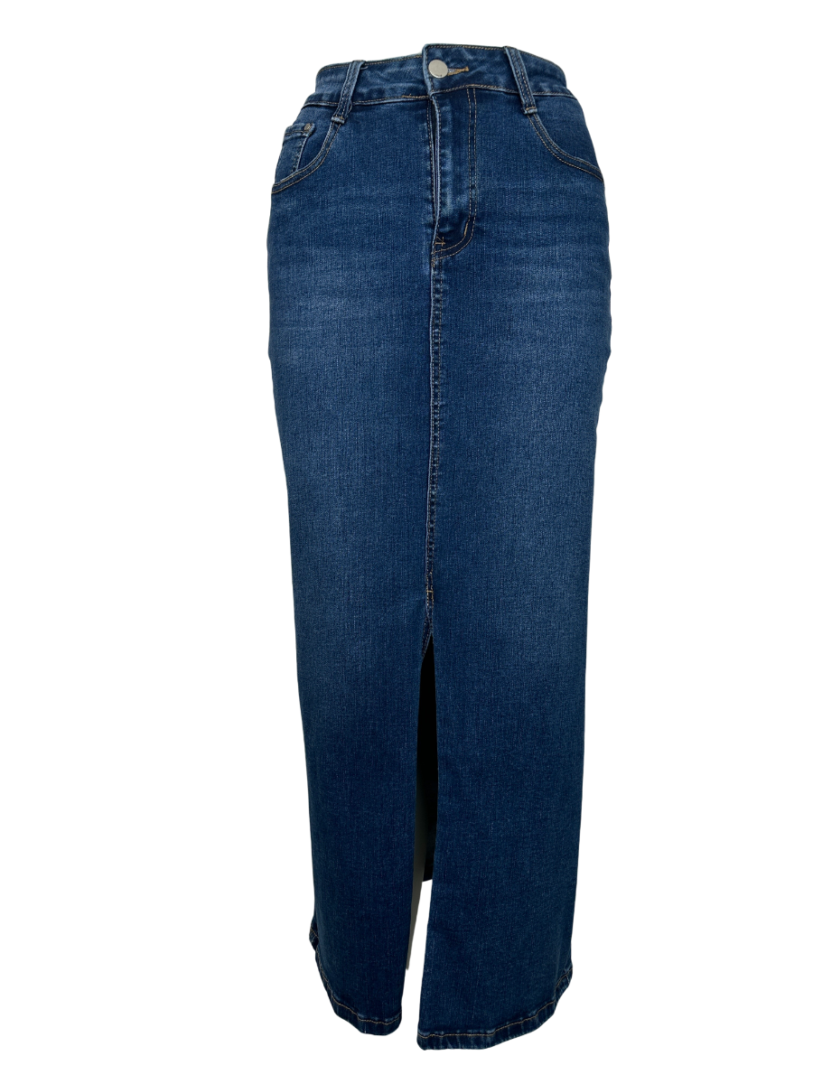Löwenstein Smack Nederdel Denim Blå