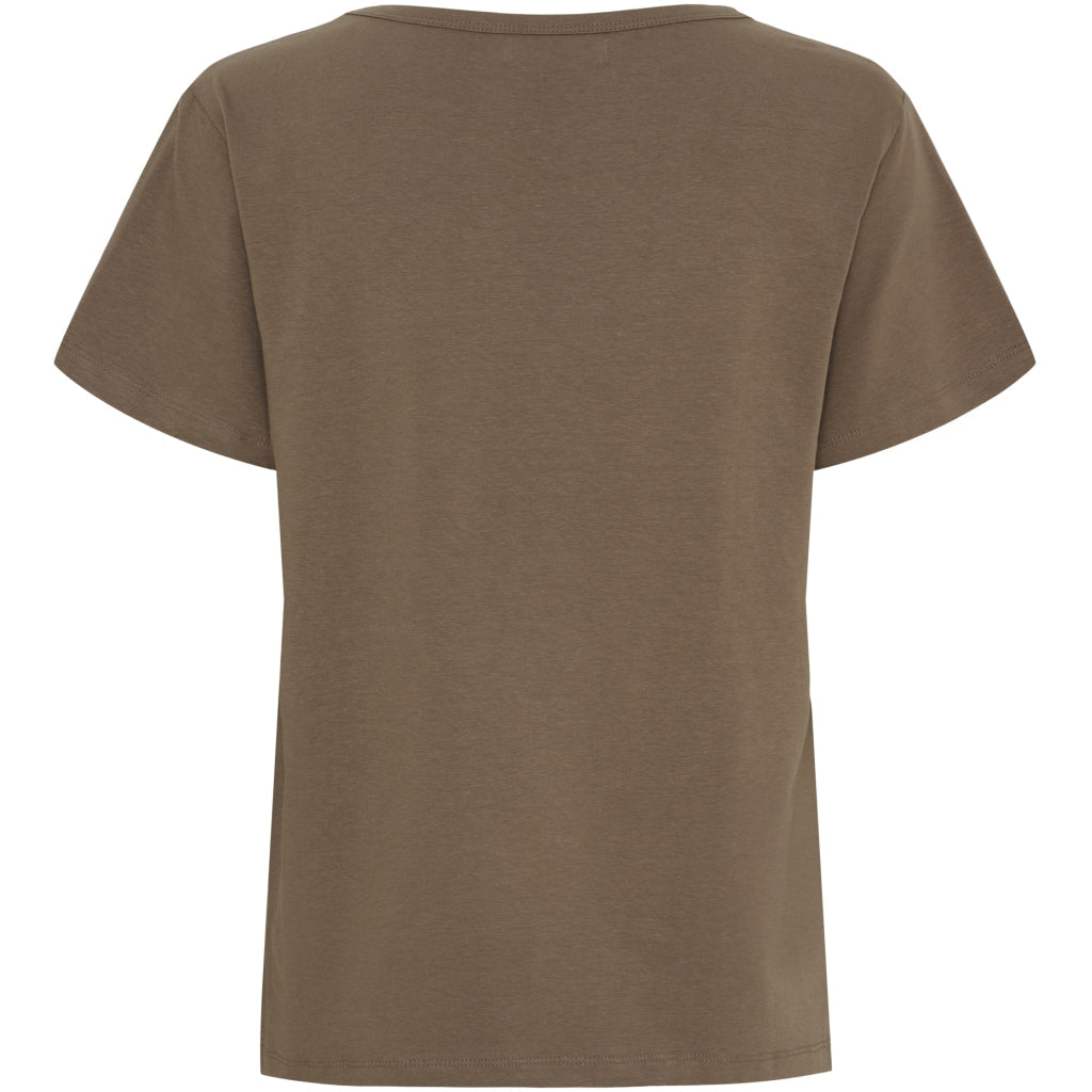 Marta Du Chateau Jeanette T Shirt Fossil Fango Brun