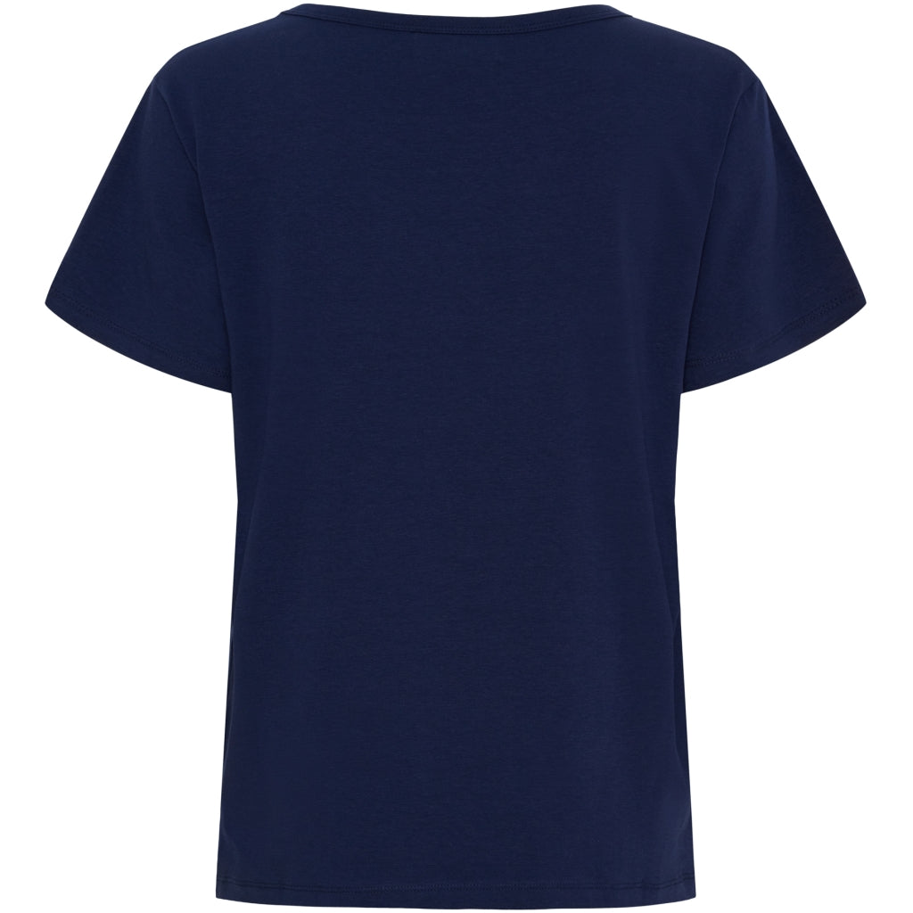 Marta Du Chateau Jeanette T Shirt Navy Blå