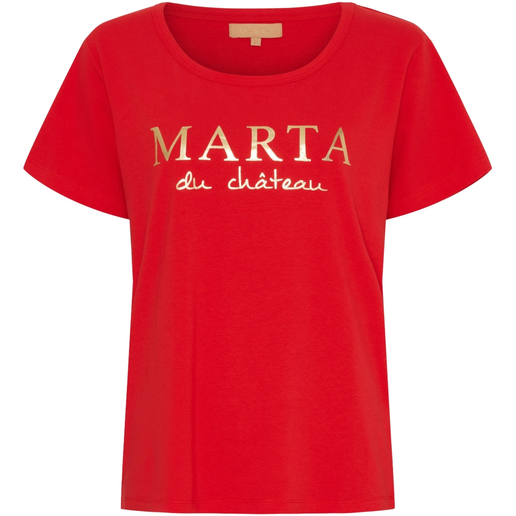 Marta Du Chateau Jeanette T Shirt Rød