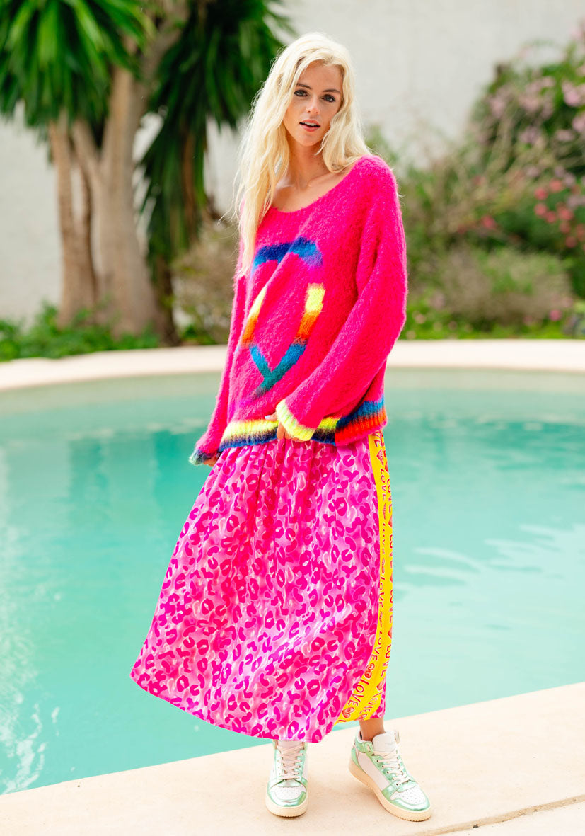 MISS GOODLIFE Nederdel Miss Love Multi Pink